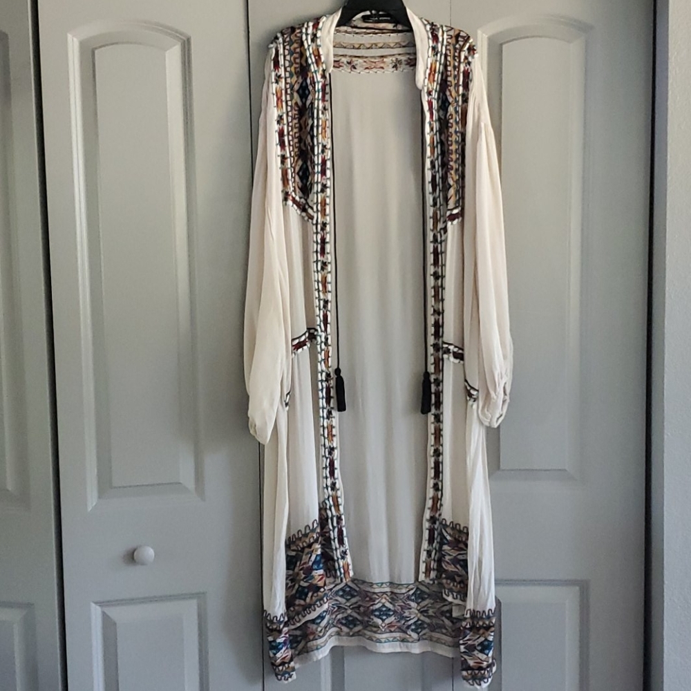 Zara beaded cardigan sz M